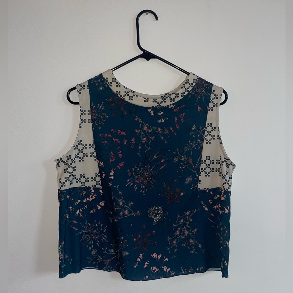 Zara Patterned Boxy Top